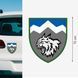 Магнитная наклейка на авто 15 см 108-й отдельный горно-штурмовой батальон (Украина) M77001 фото 1