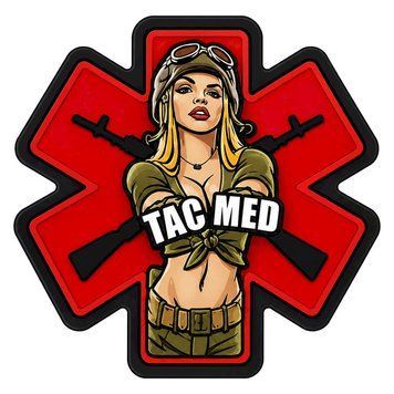 Магнитная наклейка на авто 25 см Медицинская служба ВСУ Тактический Медик TAC MED M21015-01 фото